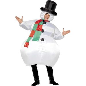 Opblaasbaar Sneeuwpop voor volwassenen - Verkleedkleding - One size