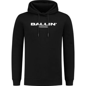 Ballin Amsterdam - Heren Slim fit Sweaters Hoodie LS - Black - Maat XXL