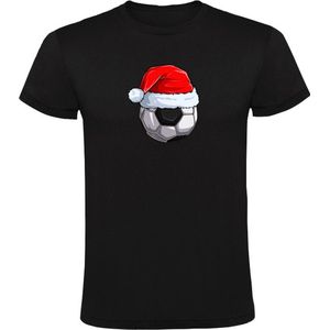 Kerst voetbal Heren T-shirt - kerstmis - feest - sport - feestdagen - winter - bal - kerstshirt