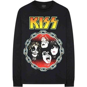 Kiss - You Wanted The Best Longsleeve shirt - S - Zwart