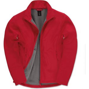 SportJas Heren M B&C Lange mouw Red / Warm Grey 96% Polyester, 4% Elasthan