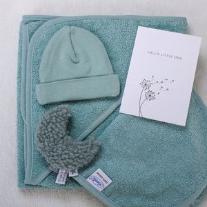 5-delig Cadeau - Baby Giftbox Stone Green - Kraamcadeau - Baby Geschenkset - Babyshower - Meisje - Jongen - Unisex - Little Magic Room