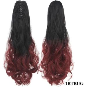 Jumada's - Ponytail hair extensions - 1BTBUG Wavy Clip on