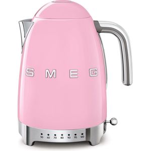 SMEG KLF04PKEU - Waterkoker - Roze - 1,7L - 7 Temperaturen