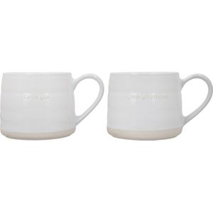 Mikasa Stoneware 2pc 380ml Cosy Mugs, 'I Love You', Gift boxed