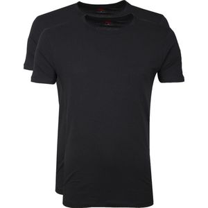 Levi's - T-shirt Ronde Hals Zwart 2Pack - Heren - Maat XL - Slim-fit