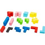 114-delige houten puzzel met geometrische vormen (Tetris thema)