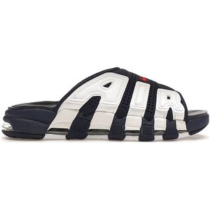 Nike Air More Uptempo Slipper - Blauw/Wit - Maat 42.5 - Limited Edition - Doos zonder dexel