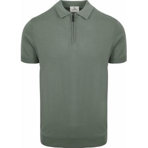 Suitable - Cool Dry Knit Polo Groen - Modern-fit - Heren Poloshirt Maat L