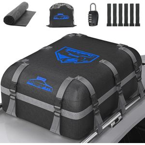 Zachte Opvouwbare Dakkoffer voor Auto - 566 Liter Capaciteit met Antislip en Verstevigde Riemen