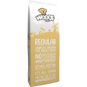 WOOOF Regular - Geperst hondenvoer - Geperste hondenbrokken - Droogvoer - 14KG