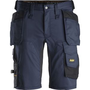 Snickers Korte Broek AllroundWork Stretch Holsterzakken 6141 - Mannen - Navy/Zwart - 58