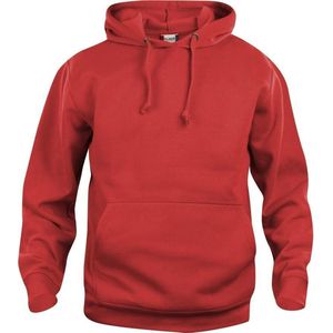 Clique Basic hoody Rood maat S