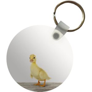 Sleutelhanger - Dieren - Geel - Eend - Plastic - Rond - Uitdeelcadeautjes