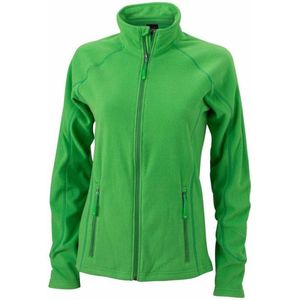 James and Nicholson Dames/dames structuur fleece jack (Groen/Donkergroen)