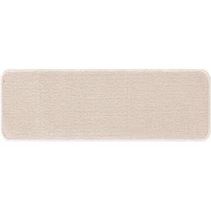 vidaXL - Trapmatten - met - Latex - Achterkant - Crème - 25x60 - cm