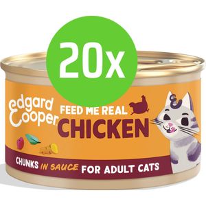 Edgard & Cooper Adult Chunks Chicken 85 gram - 20 blikjes