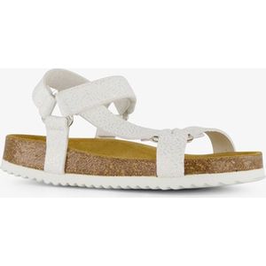 Hush Puppies leren meisjes bio sandalen wit zilver - Maat 29