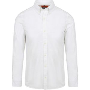 Suitable Overhemd Oxford Wit - Maat 3XL - Heren - Overhemden Casual