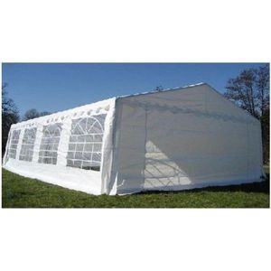 Classic Plus Partytent PVC 4x8x2 mtr in Wit