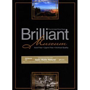 Brilliant Museum Fine Art Inkjet Papier - Satin Matte Natural 300grams A3 25 vel