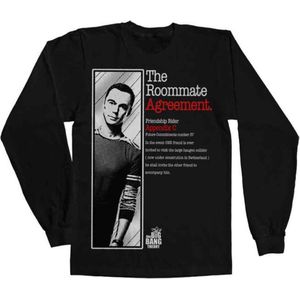 The Big Bang Theory Longsleeve shirt -L- The Roommate Agreement Zwart