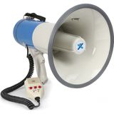 Megafoon met Sirene, Bluetooth en Record Functie - Vonyx MEG055 - Anti-Feedback Microfoon - 1 KM Bereik