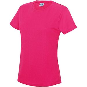 Dames sportshirt met korte mouwen 'Cool T' Hot Pink - XL