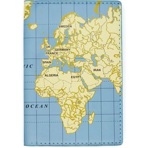 Kikkerland Wereldreiziger Paspoorthoes - Wereldkaart design - Reizen - Vakantie