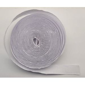 Ki-tec - Klittenband - Velcro - 1 x 7 Meter - Alleen Haakband - Wit - Speciaal voor XL Vliegengordijnen - 20 mm Breed - Extra Sterk - Zelfklevend