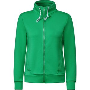 CECIL Matmix Sweatjacket Dames Vest - celery groen - Maat XXL