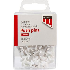 Push pins quantore wit 40 stuks | Blister a 40 stuk | 120 stuks
