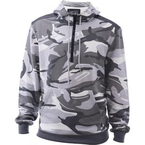 Camouflage hoodie/sweater wit maat XXL