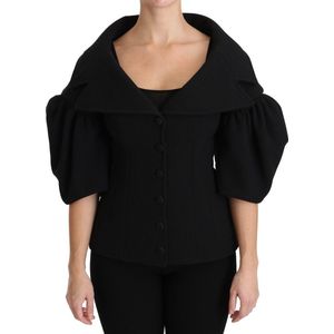 Dolce & Gabbana - Black Formal Coat Virgin Wool Jacket