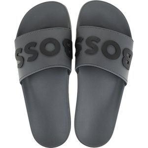 Hugo Boss slippers big logo grijs - 45