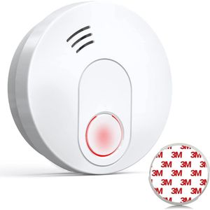 Rookmelder met 10 jaar levensduur en magneethouder - geavanceerde foto-elektrische sensor, 85 dB alarm, gecertificeerd DIN EN14604