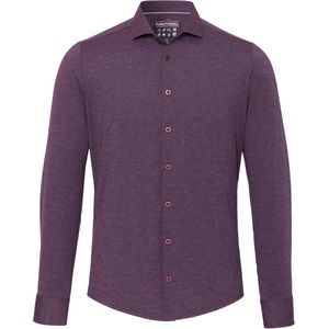 Pure - The Functional Shirt Aubergine - Heren - Maat 39 - Slim-fit