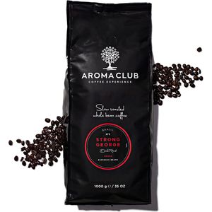 Aroma Club - Krachtige Koffiebonen 1KG - No. 3 Strong George - Koffie Intensiteit 5/5