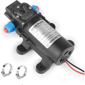 Krachtige Zelfaanzuigende Waterpomp voor Caravan en Boot - 12V, 6L/min, 100 PSI