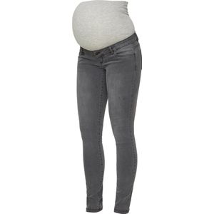 MAMALICIOUS Low Waist Slim Fit Zwangerschapsjeans MLLOLA Grijs