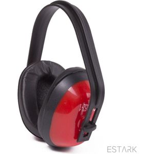 ESTARK® Oorbeschermers - Professionele Oorbescherming – Gehoorbeschermers - Oorkappen Rood – Oorkleppen - Anti Geluid – Lawaai – Gehoorbescherming – Tegen Knallen - Rode Oorbescherming