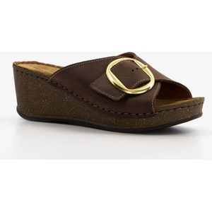 Hush Puppies leren dames sandalen bruin - Maat 42