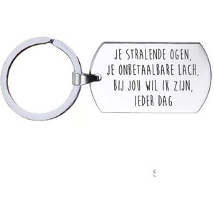 Sleutelhanger RVS - Je Stralende Ogen