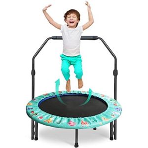 Gratyfied - Mini trampoline opvouwbaar - Kleine trampoline - Trampoline fitness opvouwbaar - 73 x 13 x 35 cm - 8,74 kilogram - Groen