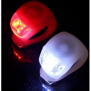 Fietslampjes LED - Wit en Rood - Inclusief Batterijen - Voor en achter - In twee kleuren - Siliconen omhulsel - Rood en wit licht - Premium fietslampjes - fietslampen - 10 Stuks (5 rode en 5 witte)