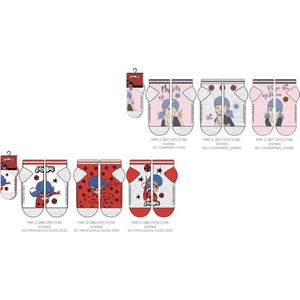 Miraculous Ladybug 6 pack meisjes sokken - 23 - 26