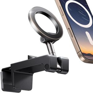 4 in 1 Verstelbare Magsafe Mobiele Telefoonhouder voor Vliegtuig - Reisgadgets voor Vluchtlade Achterbank - Compatibel met iPhone 16 Pro Max 15 14 13 12 Galaxy S24 Ultra