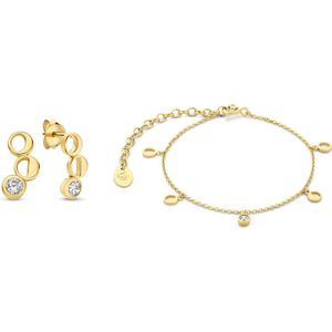 Violet Hamden Violet's Gift Dames Armband/Giftset/Oorbellen/Oorknoppen Gouden plating/Zilver - Goud