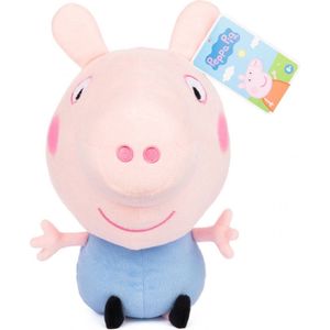 George - Peppa Pig Pluche Knuffel 30 cm {Peppa Big Plush Toy | Speelgoed knuffeldier varken varkentje voor kinderen jongens meisjes | Bekend van TV}