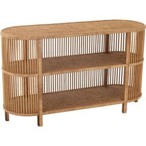 J-line - Tafel Exo Bamboe/rotan Naturel - 121x41x72cm